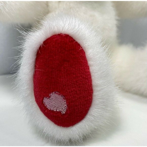 Boyds Collection Plush Bear White Jointed Furry Toy Animal 1988-2000 Vintage 10" - Picture 6 of 9